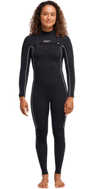 2026 Roxy Womens Elite Xtra Stretch 4/3mm Chest Zip Wetsuit 26BW213504 - Black